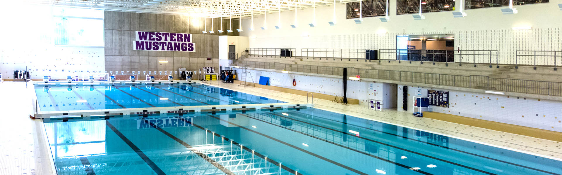 Photo of an indoor swimming pool at Western University's Fitness Centre