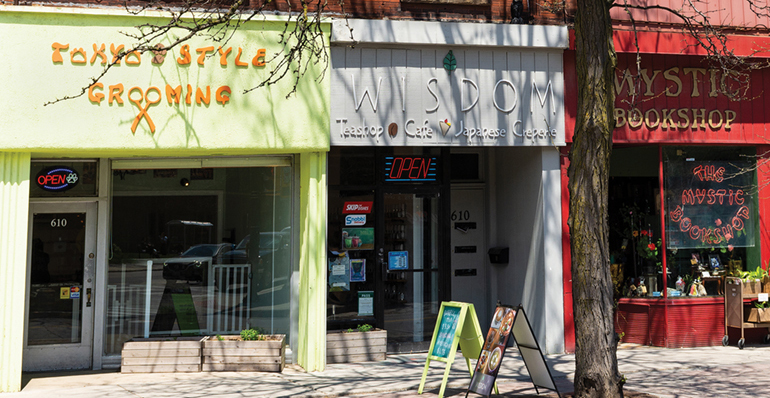 Wisdom Teashop storefront