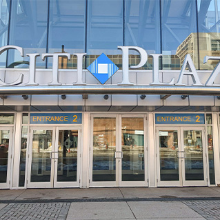 Photo of the front doors of Citi Plaza mall